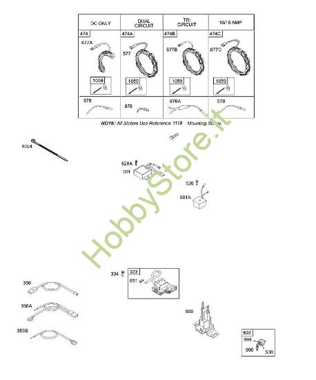 B - Alternatore, accensione, cavi B&S - 28 €¦ 28M707-1194-E1 brand Stihl
